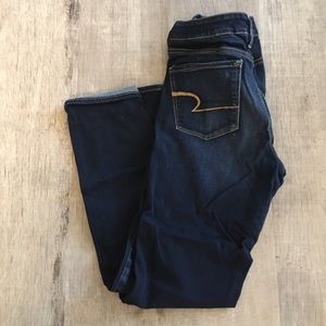 AE Skinny Dark Wash sz 10